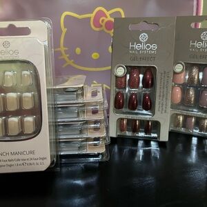 Nail Systems Gel Effect Nail Set - Red and Pink